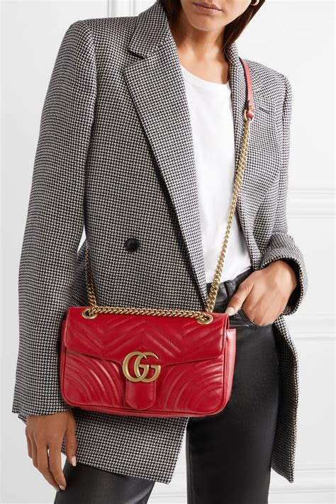 gucci red bow bag|gucci marmont shoulder bag red.